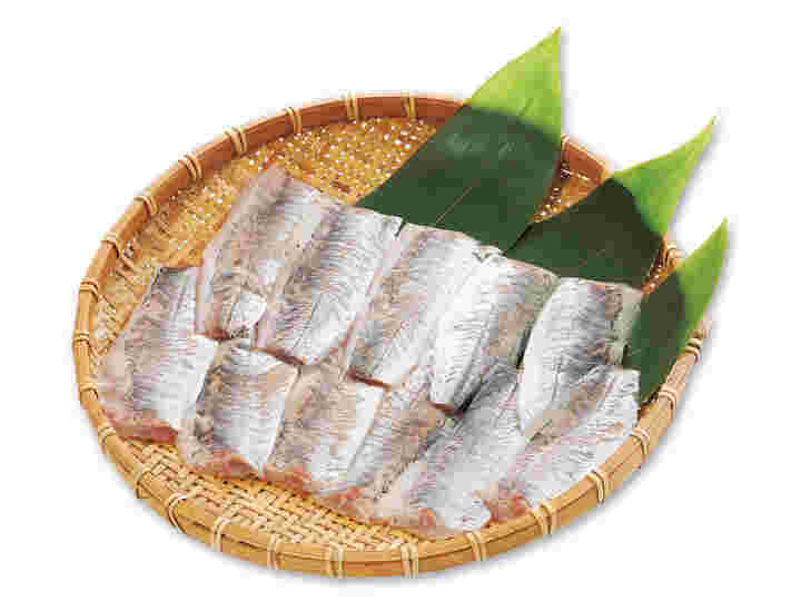 刺身用の鯵の切り身