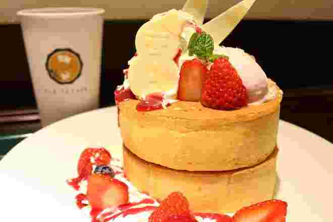 イシヤカフェのホットケーキ