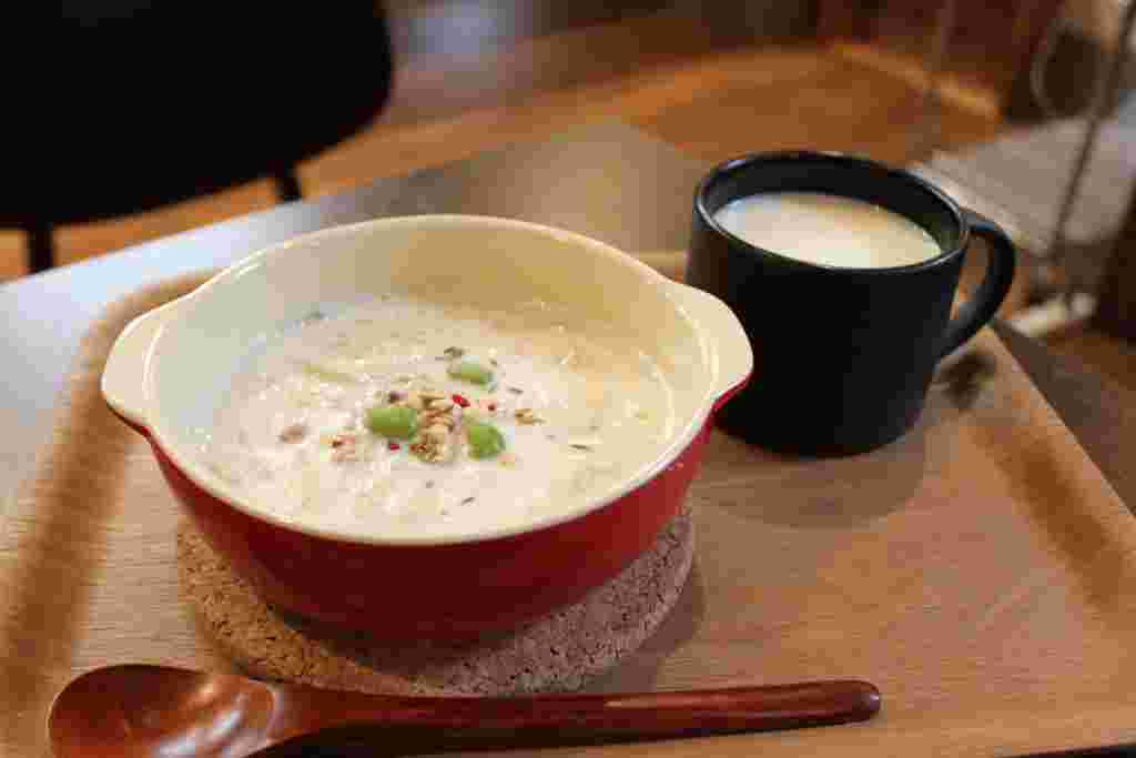 北大農場の牛乳を使ったリゾット