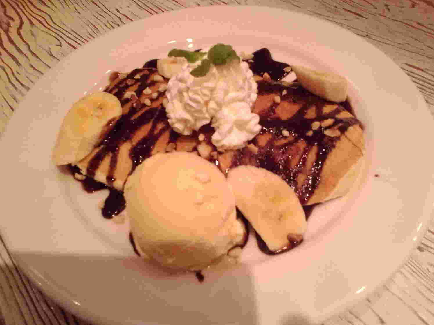 エッグステラスのチョコバナナパンケーキ
