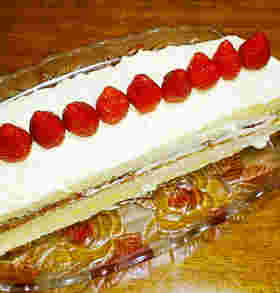 ホットケーキミックスで作るショートケーキ