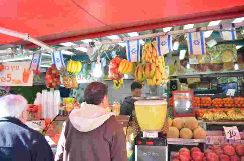 イスラエルの果物屋