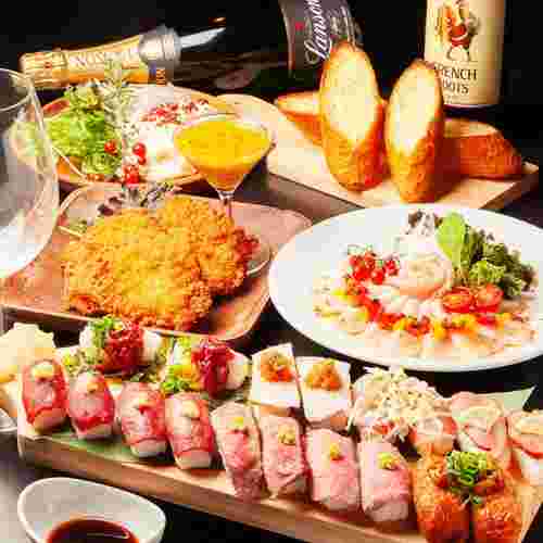 肉寿司食べ飲み放題付コース