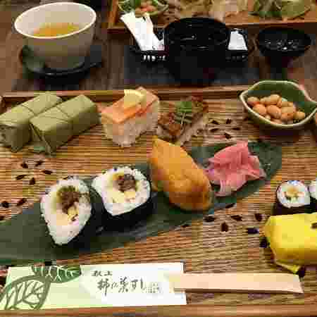 柿の葉すしたなかの料理