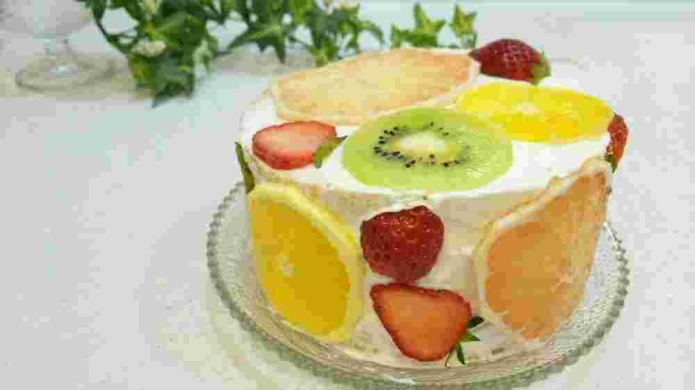 フルーツ断面ケーキ