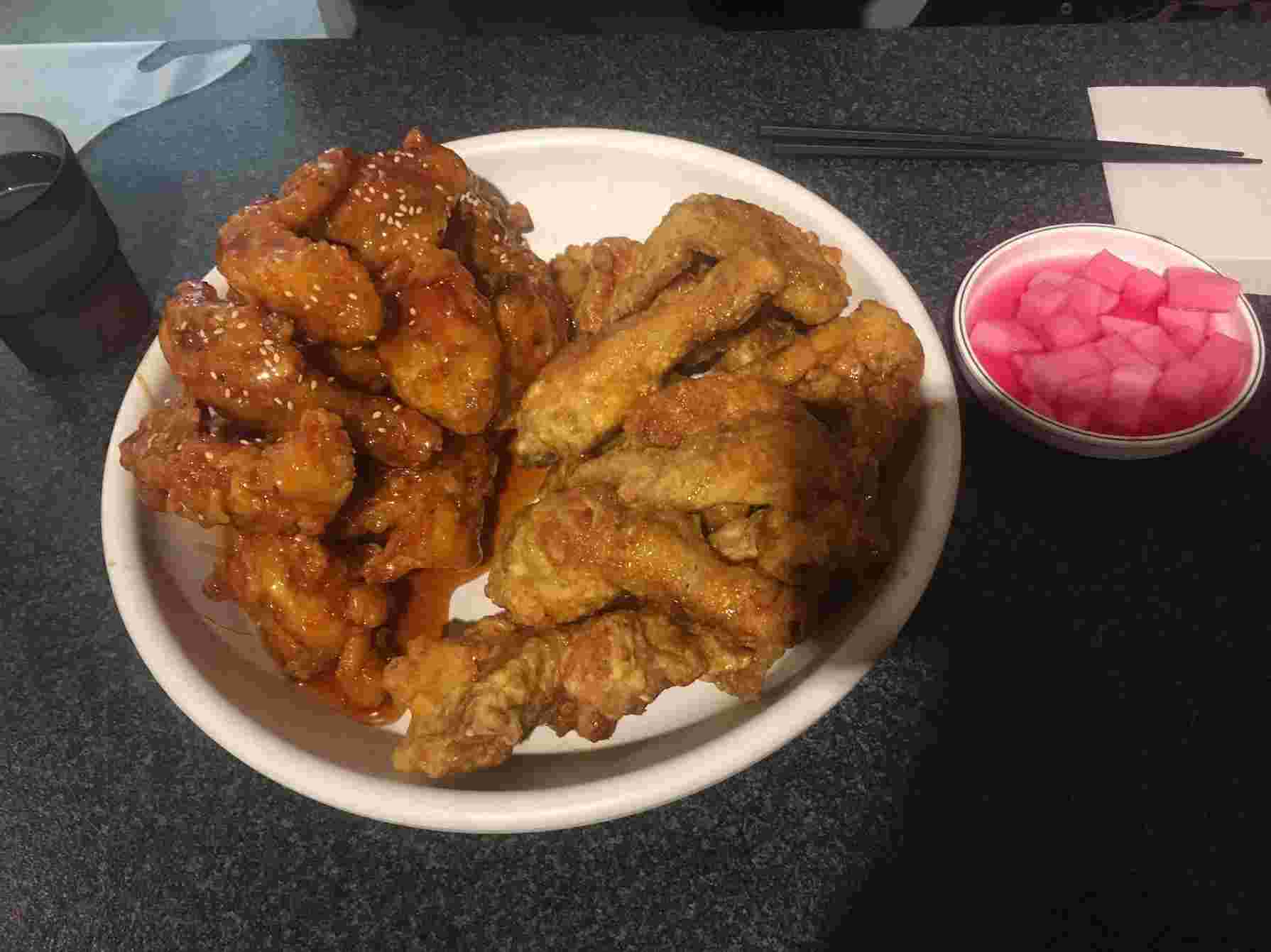 チキンのハーフ&ハーフ