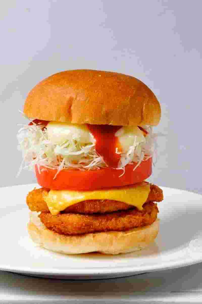 Wタレかつトマトチーズバーガー