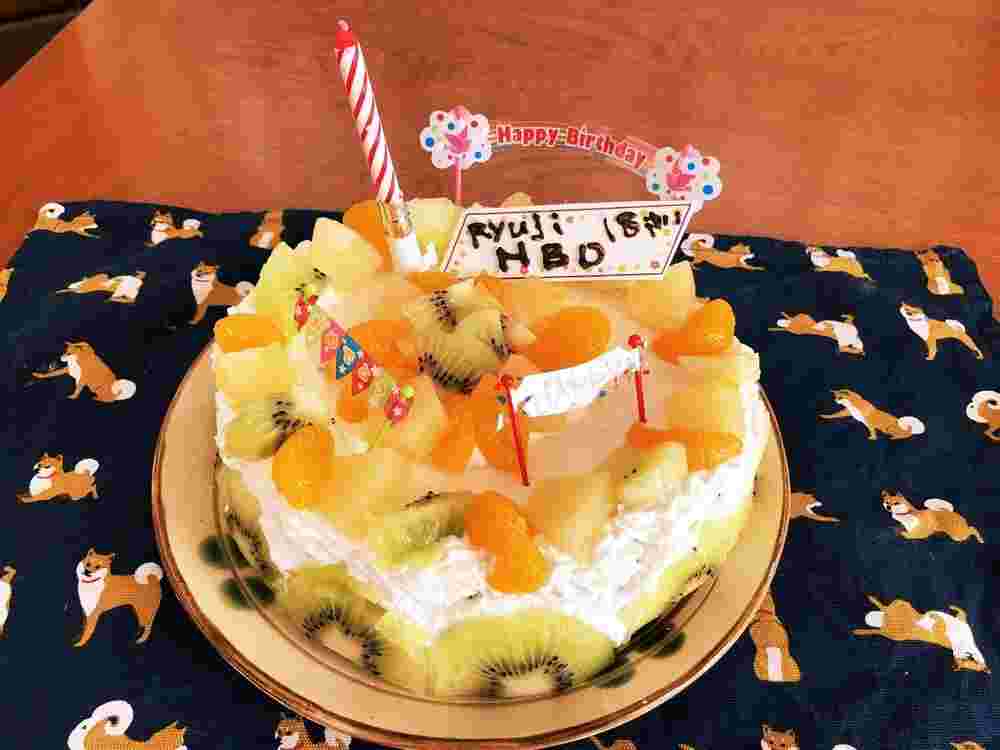 フルーツをデコレーションしたチーズケーキ