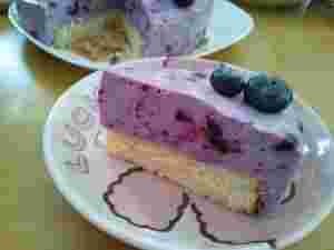 ブルーベリーのショートケーキ