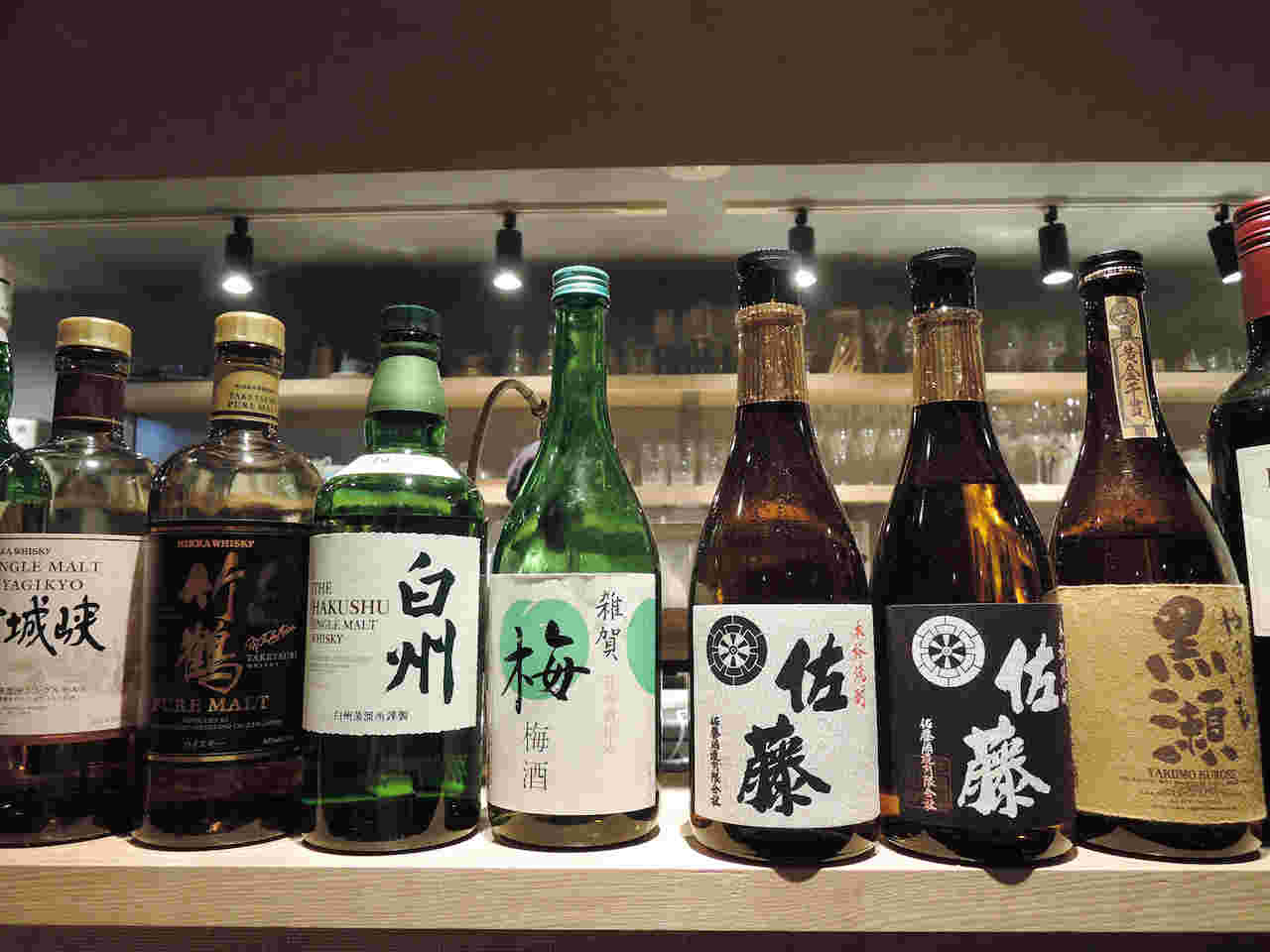 パフェ佐藤の豊富なお酒の種類