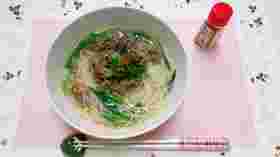 肉吸いにゅうめんの写真