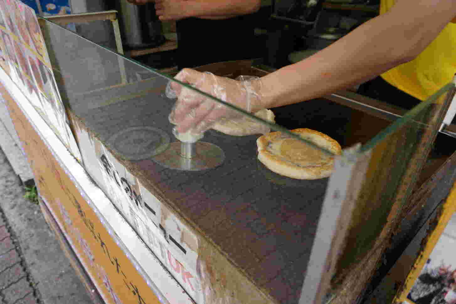 POPO ホットクのホットクを作っているところ