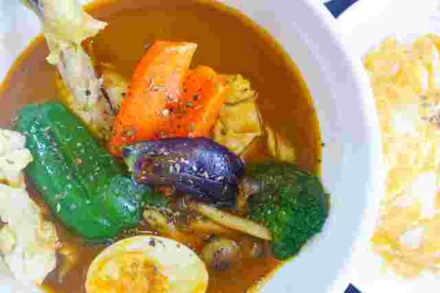 野菜がたくさんのスープカレー