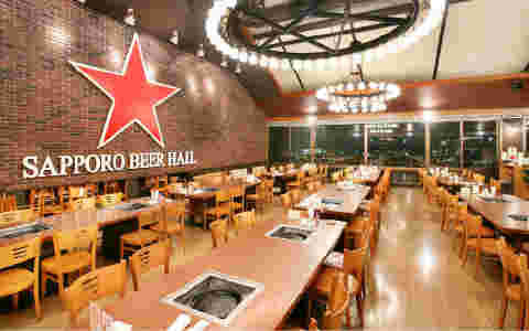 北海道ビール園の店内