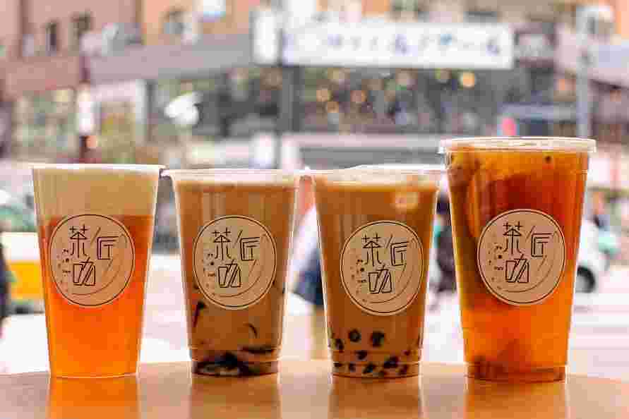 茶咖匠の豊富な種類のタピオカドリンク
