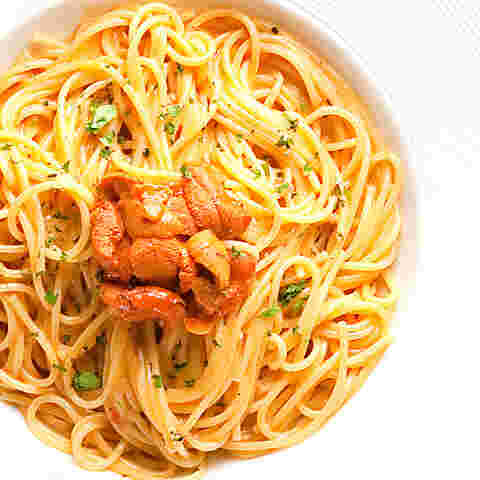 ｢バローレ スパゲッテリア｣の生ウニとズワイガニの濃厚クリームソース画像