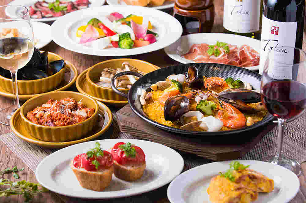 スペイン料理のごちそう