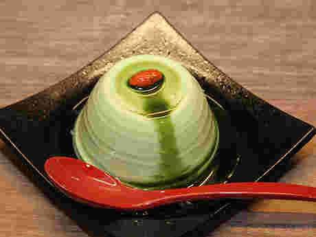 抹茶杏仁豆腐