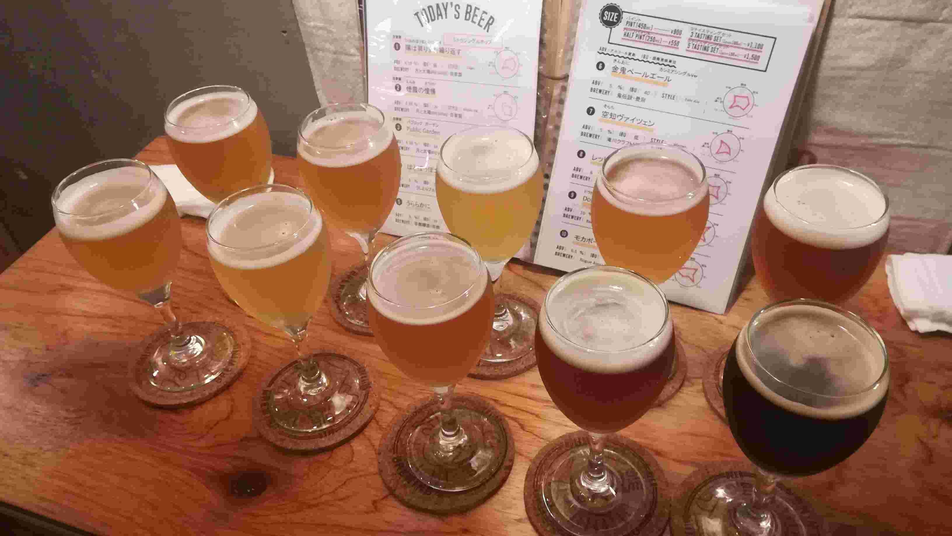 月と太陽のブルーイングのクラフトビール
