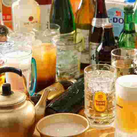 飲み放題ドリンクの一例