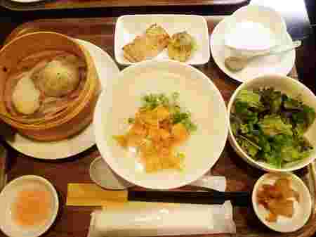 中国おかゆのランチ