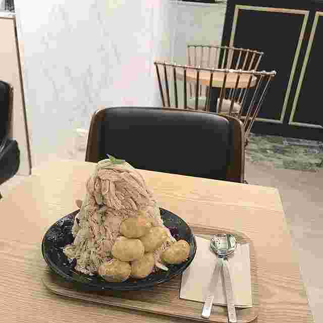 きなこ餅と氷