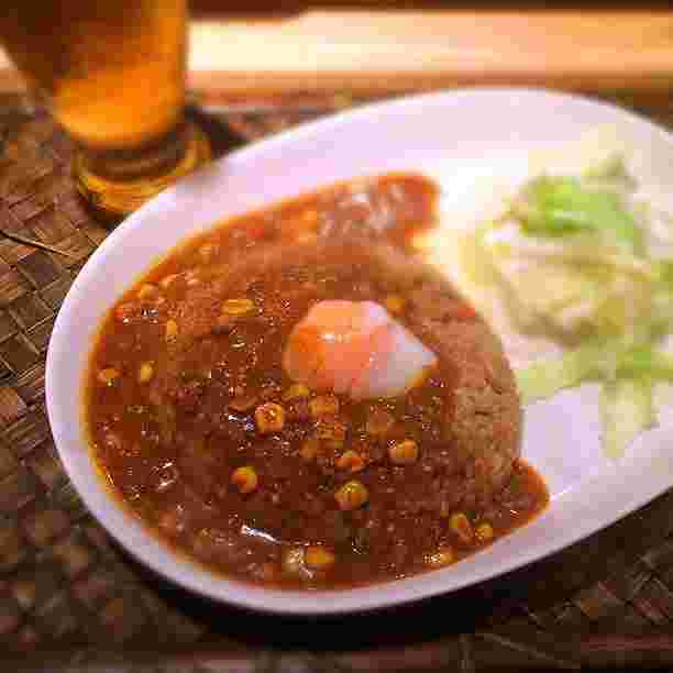 かれえもんカレーチャーハンにカレールーで、このネーミング