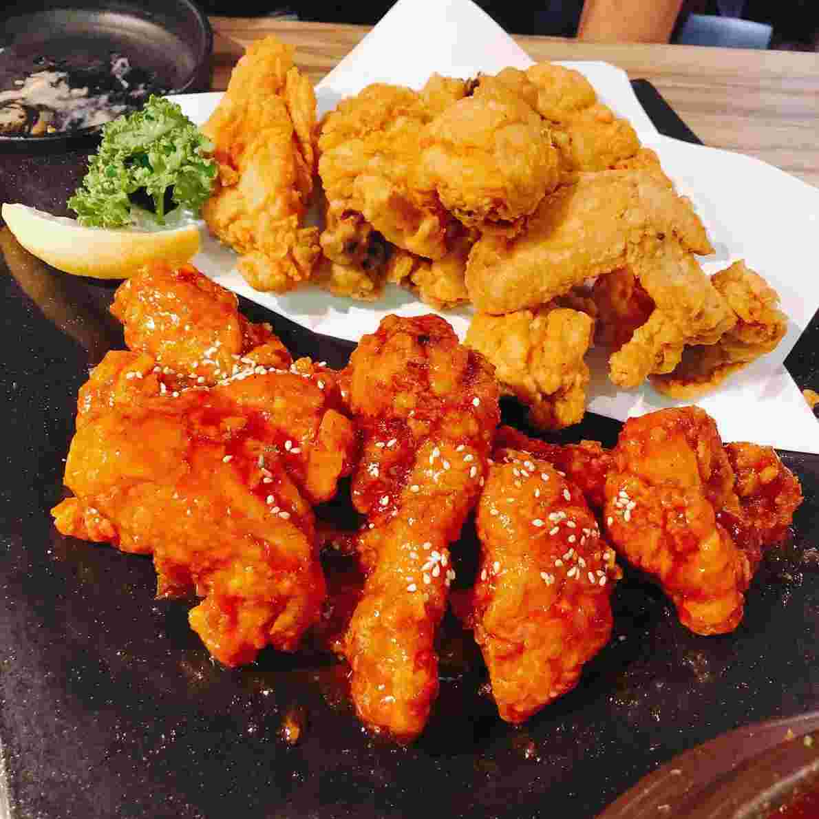チキンのハーフ&ハーフ