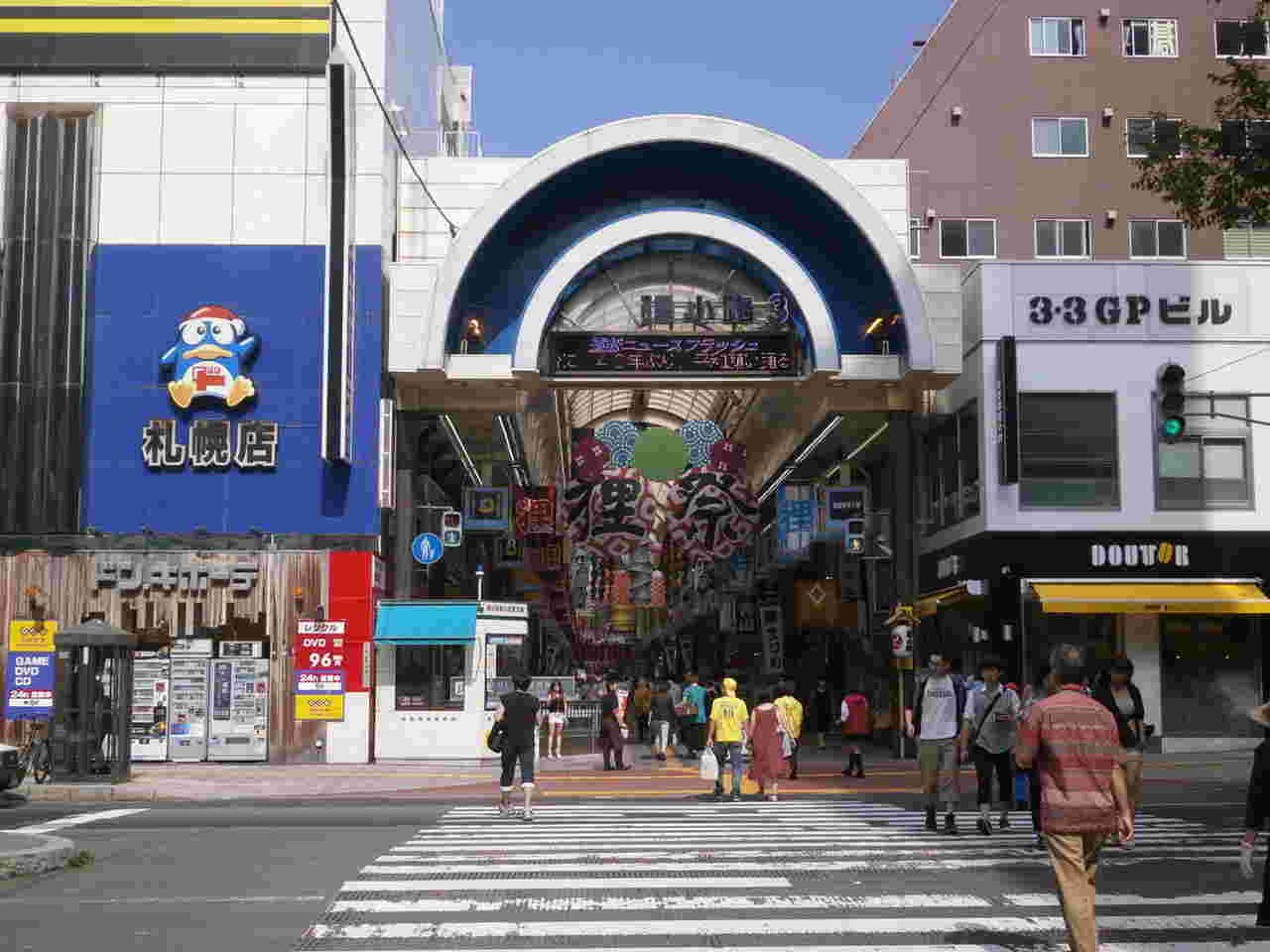 狸小路商店街前