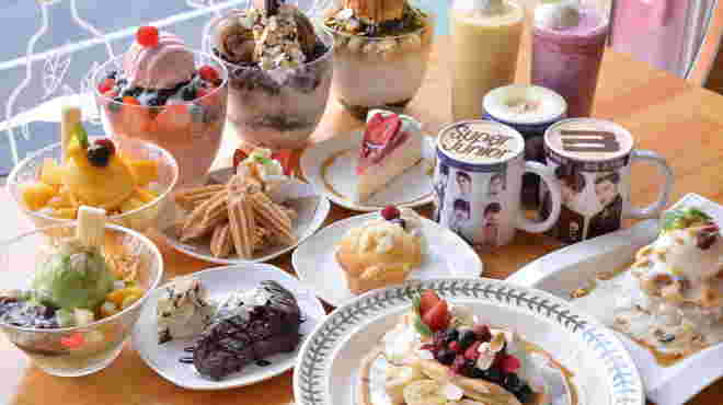 カエサルカフェのスイーツやラテアート