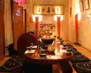 ぽこぽこ亭の店内