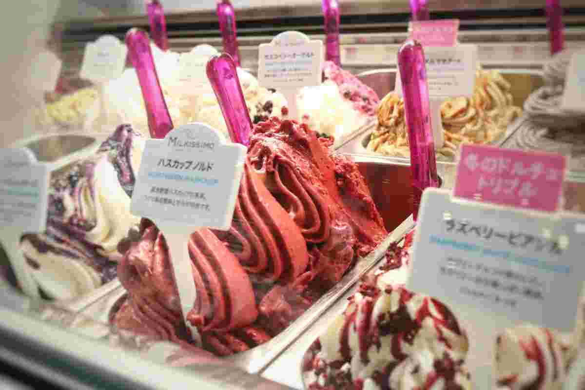 ジェラートの専門店のミルキッシモ