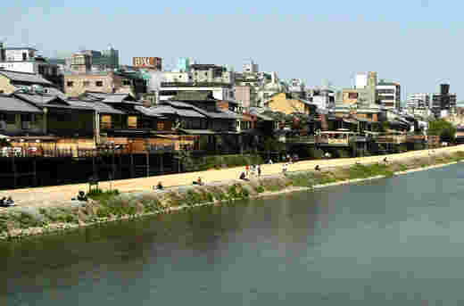 京都中京区の街並み