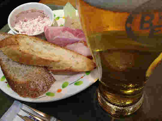 ブランチセットとビール