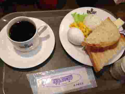コーヒーとモーニングサービス