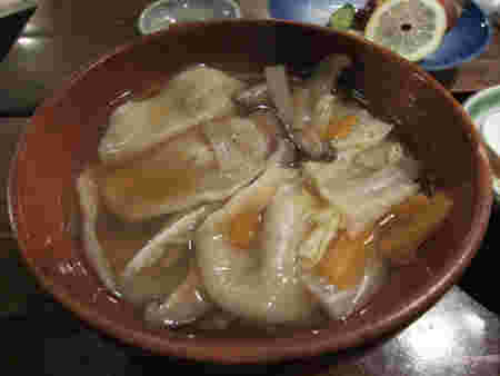 具だくさんのひっつみ