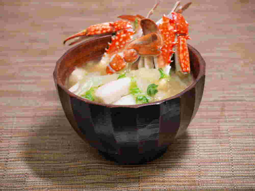 蟹の味噌汁