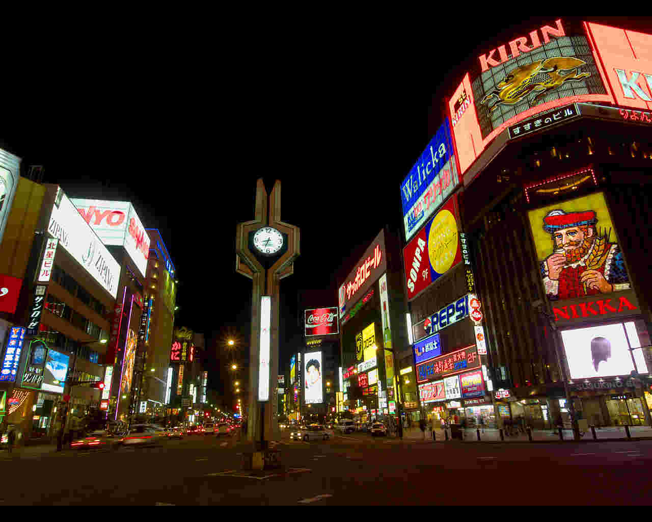 すすきのの夜景