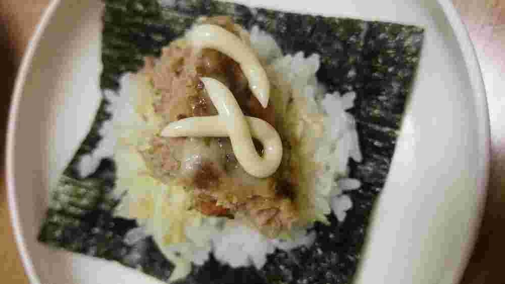 ハンバーグ手巻き寿司