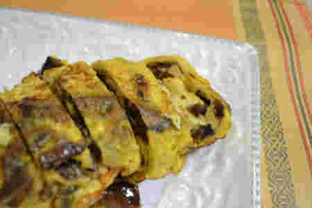 しいたけ佃煮入り卵焼き
