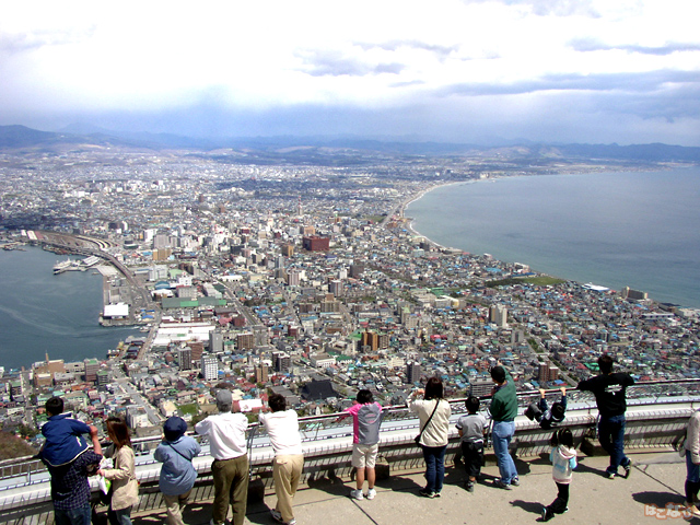 函館山からみた函館市内の風景