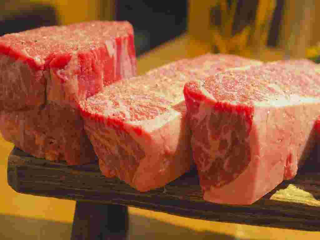 ヒレとハラミとタンの塊肉