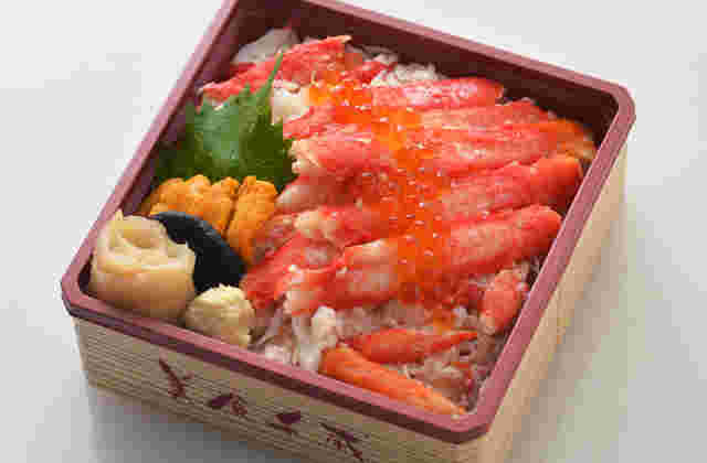 蟹三昧の弁当