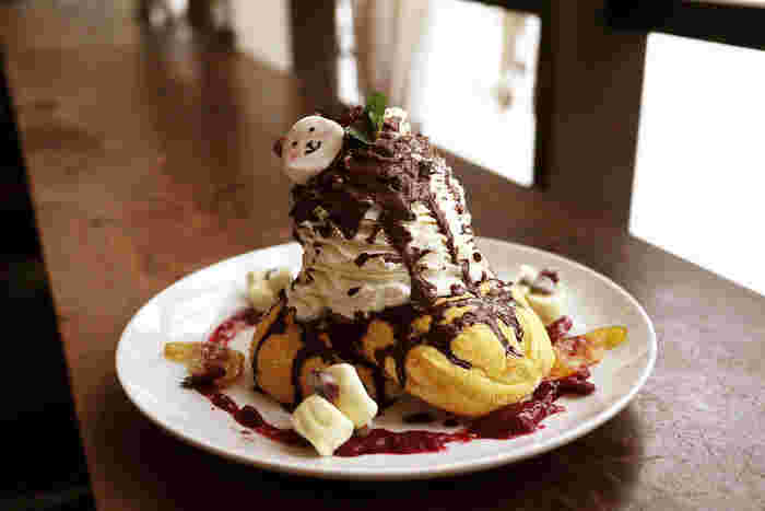 カフェブルーのパンケーキ
