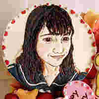ホールケーキ似顔絵