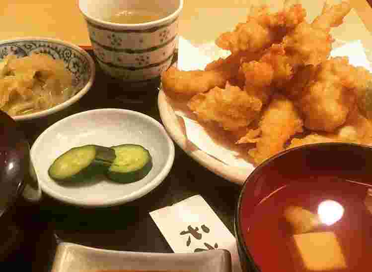 かしわ天定食