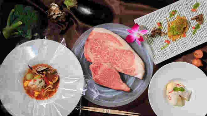 ステーキハウス桂のコース料理