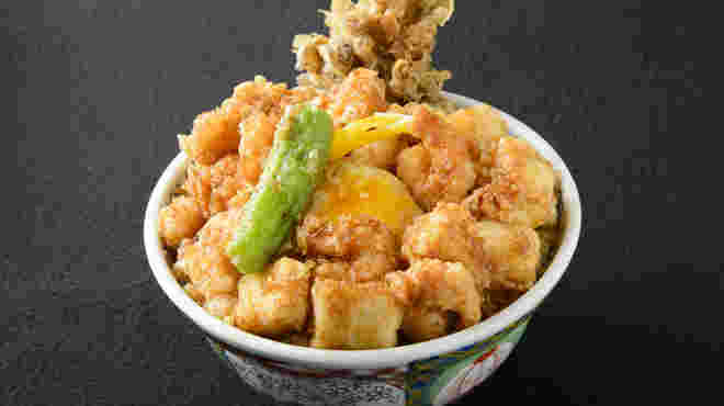 人気の天ばら丼