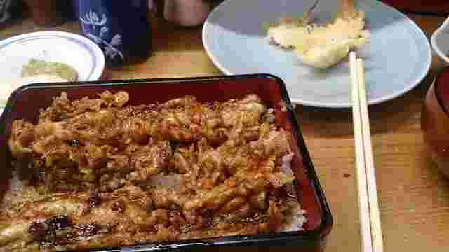 甘辛味の黒天丼