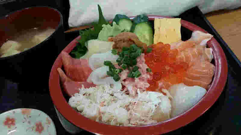 海鮮丼のアップ